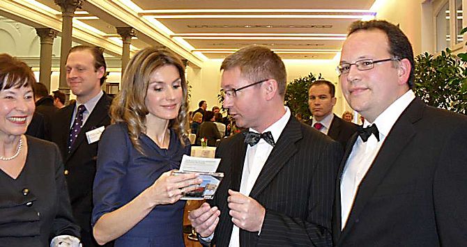 Image Mrs. Luise Köhler, Her Royal Highness Doña Letizia and Franz Badura